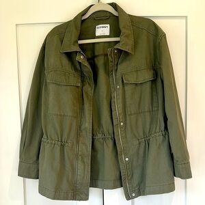 Old Navy Women's Cinched-Waist Olive Utility Jacket